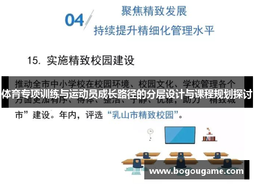 体育专项训练与运动员成长路径的分层设计与课程规划探讨